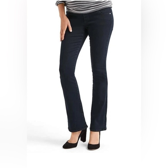 GAP Denim - Gap Maternity Full Panel Dark Rinse Baby Boot Stretch Jeans Size 27 R